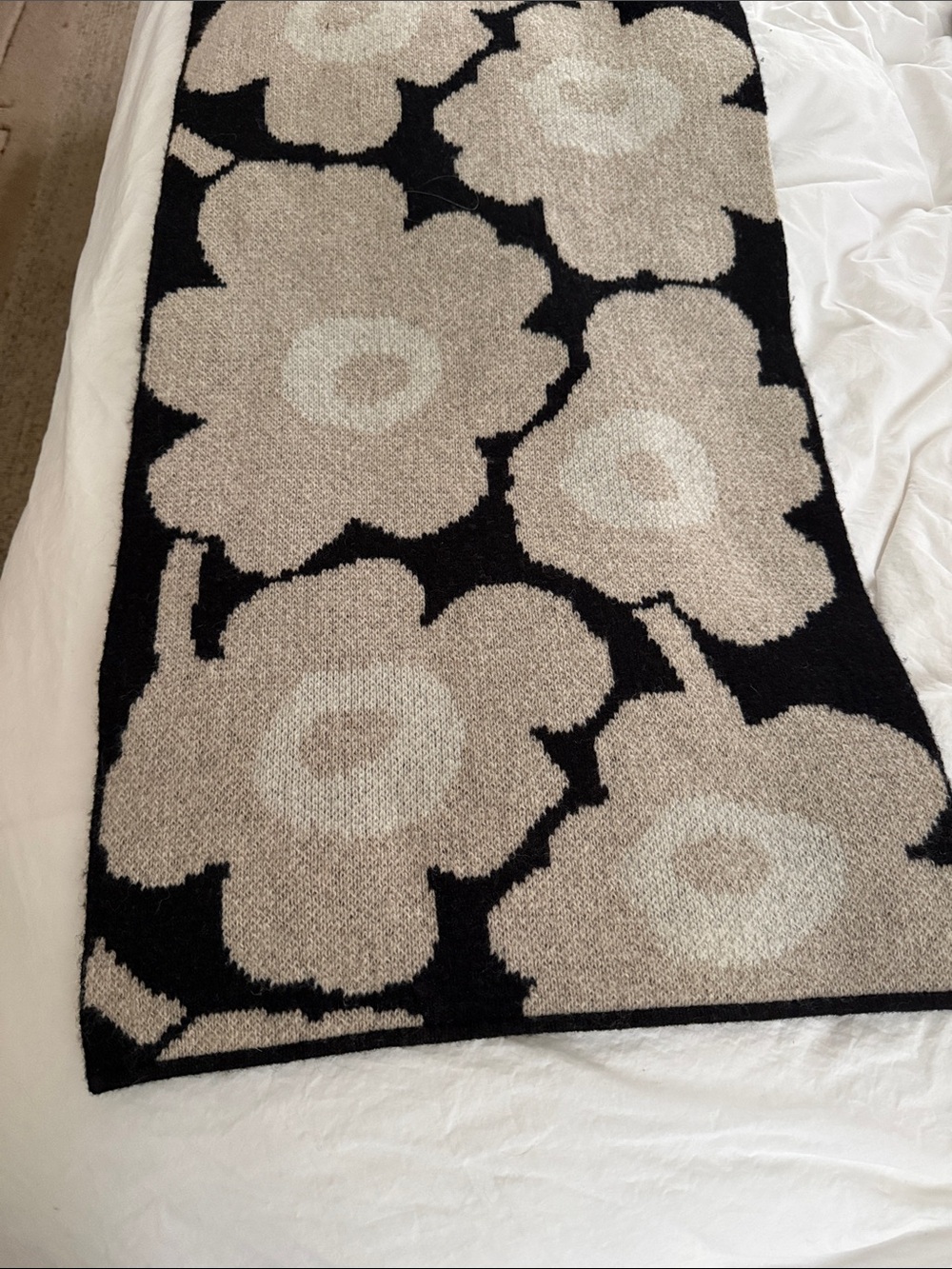 Marimekko wool blanket runner